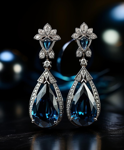 Boucles d'oreilles luxueuses exquises