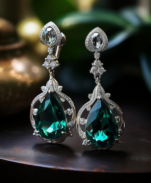 Des boucles d'oreilles luxueuses et exquises