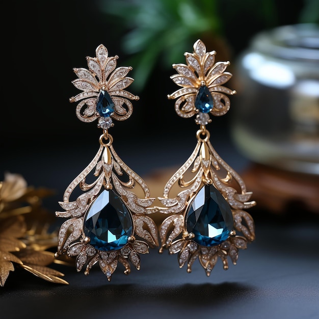 Des boucles d'oreilles luxueuses et exquises