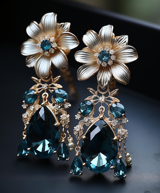 Des boucles d'oreilles luxueuses et exquises