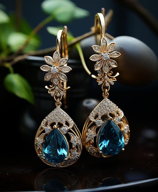 Des boucles d'oreilles luxueuses et exquises