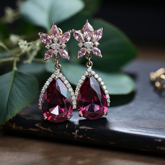 Des boucles d'oreilles luxueuses et exquises