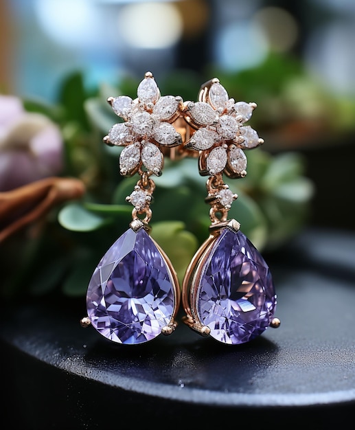 Des boucles d'oreilles luxueuses et exquises