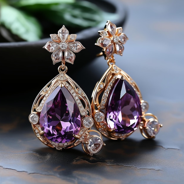 Des boucles d'oreilles luxueuses et exquises