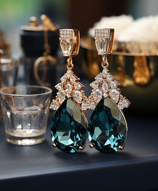 Des boucles d'oreilles luxueuses et exquises