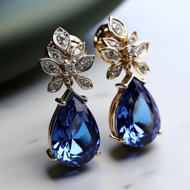 Des boucles d'oreilles luxueuses et exquises