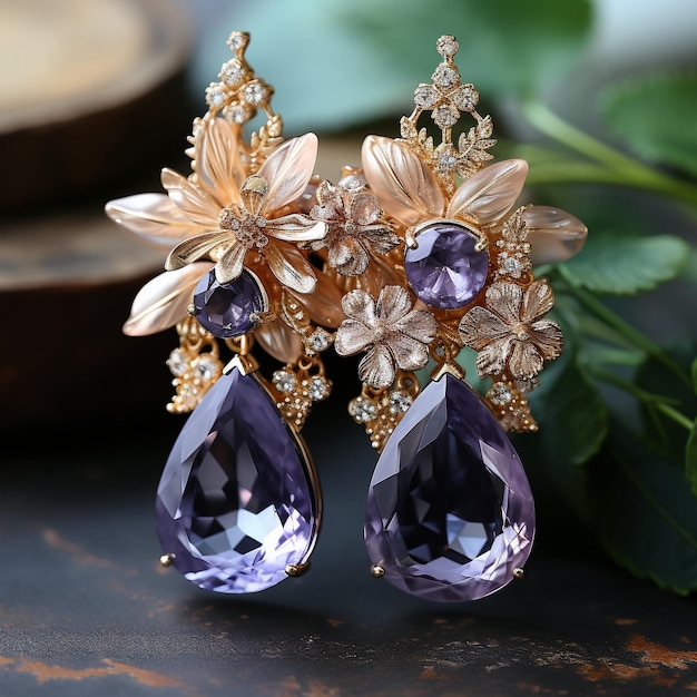 Des boucles d'oreilles luxueuses et exquises