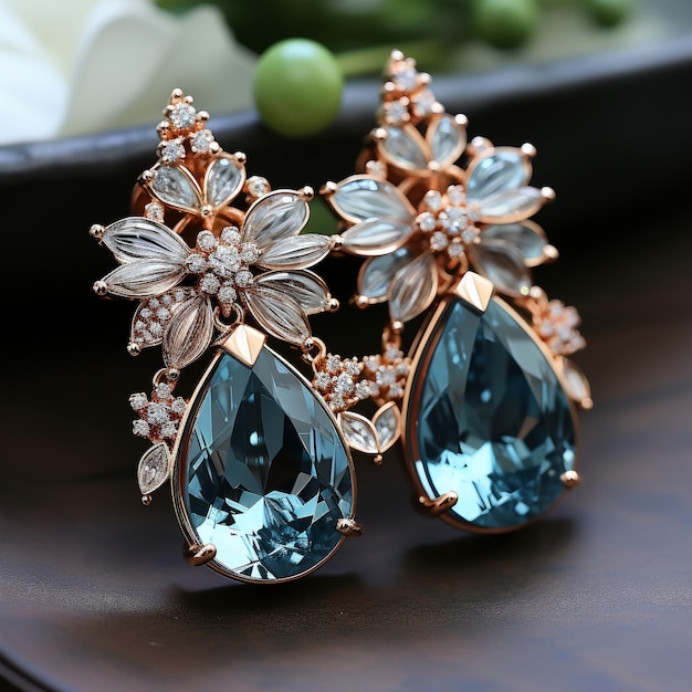 Des boucles d'oreilles luxueuses et exquises