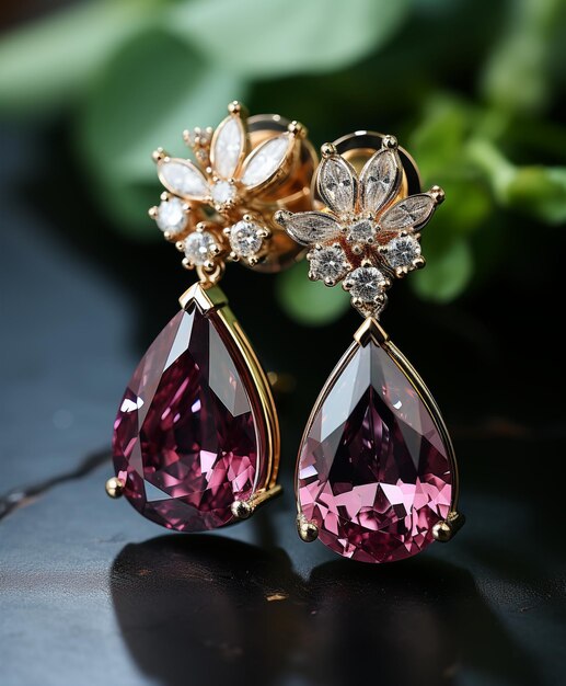 Des boucles d'oreilles luxueuses et exquises