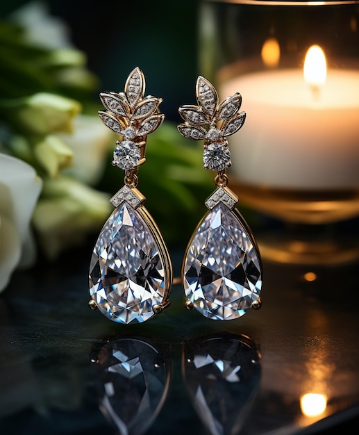 Des boucles d'oreilles luxueuses et exquises