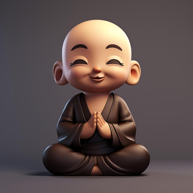 Bouddha de dessin animé modèle 3D