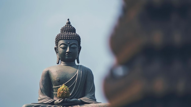 Le bouddhisme thaïlandais est représenté à travers des statues de Bouddha thaïlandais The Generative AI
