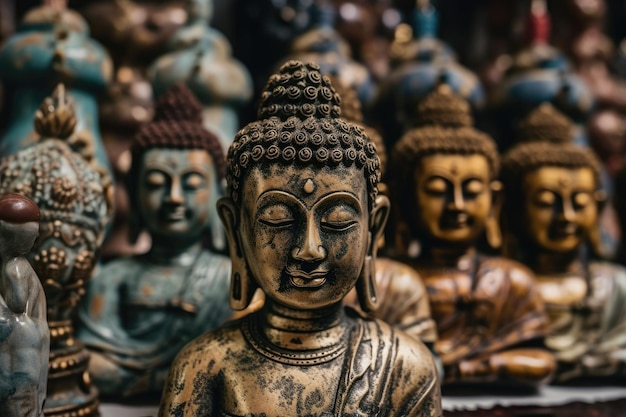 Le bouddhisme utilise des statues de Bouddha comme amulettes