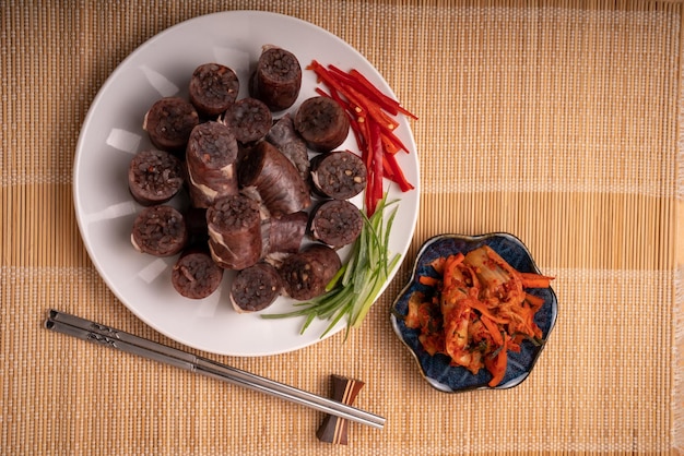 Le boudin coréen ou Sundae Soondae est une cuisine nationale traditionnelle coréenne Cuisine asiatique