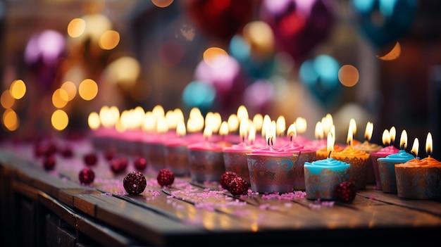 bougies de gâteau d'anniversaire