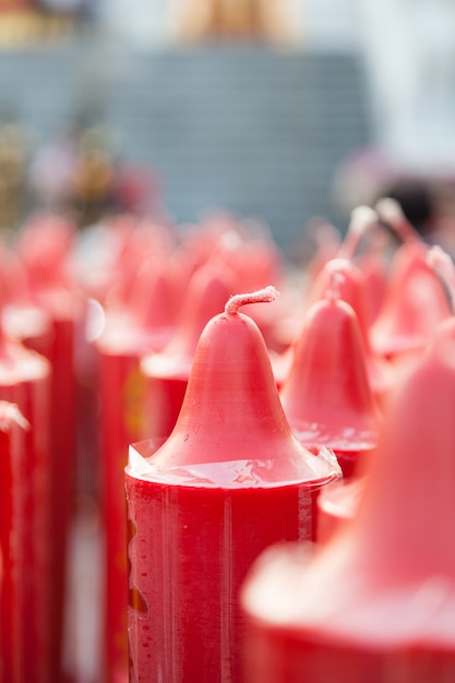 Photo bougies rouges