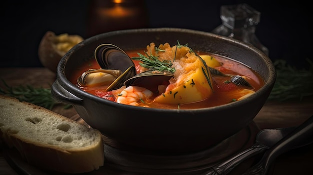 Bouillabaisse une soupe de poisson traditionnelle