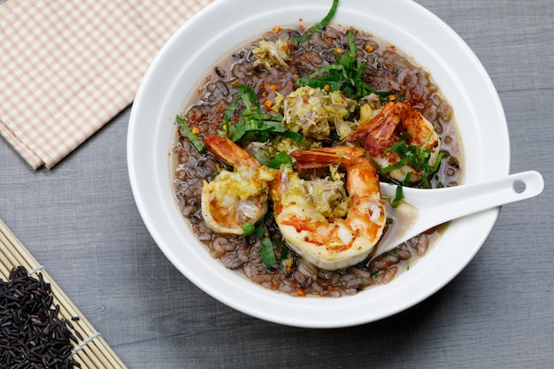 Bouillie de crevettes au riz Riceberry