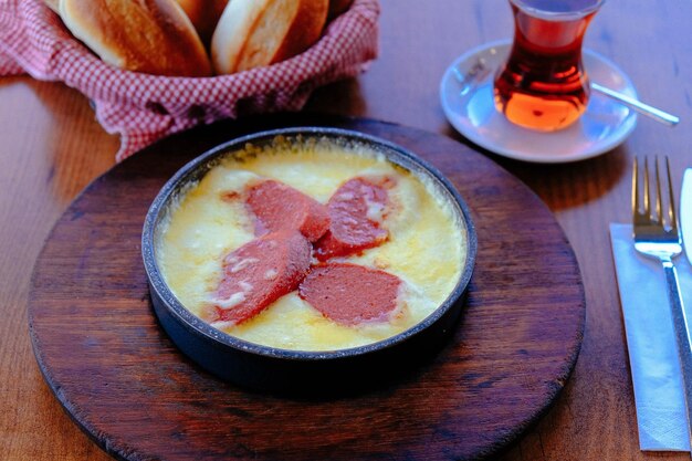 Bouillie de maïs Muhlama au fromage