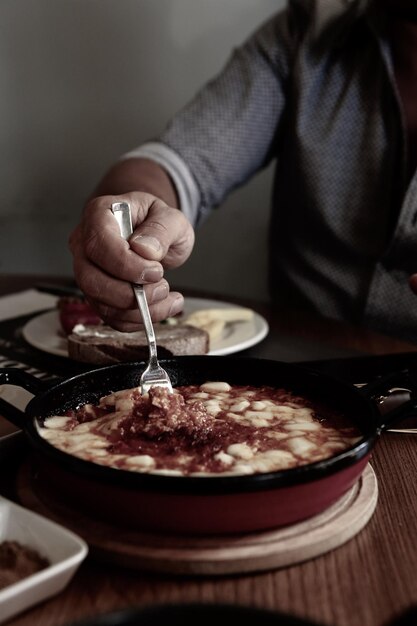 Bouillie de maïs Muhlama au fromage