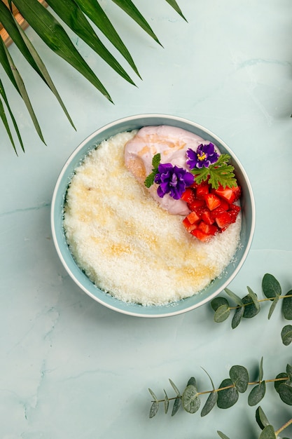 Bouillie de riz hawaïenne au lait de coco