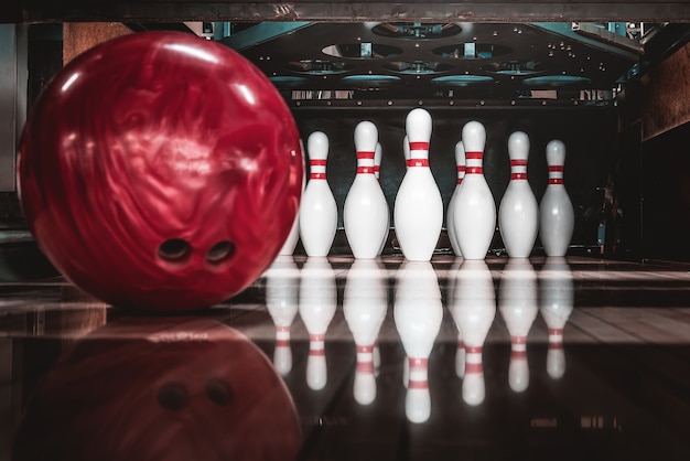 Boule de bowling. compétition.