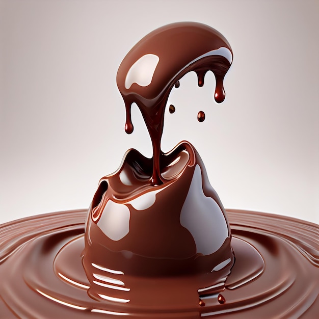 Boule de chocolat fondu