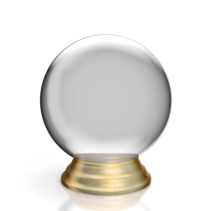 Photo boule de cristal 3d
