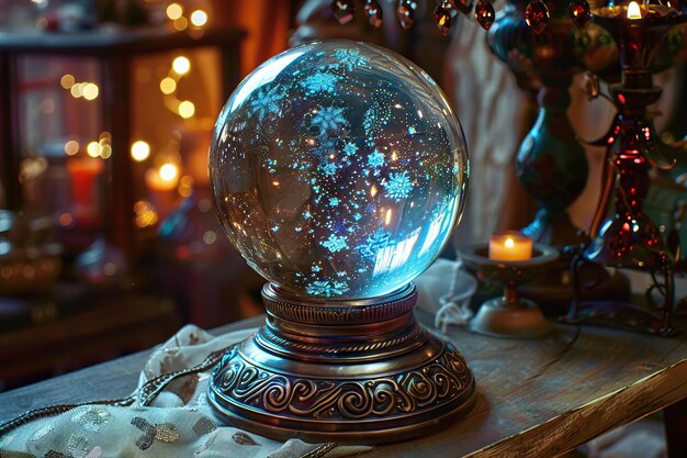 La boule de cristal prédit le destin, devine le futur.