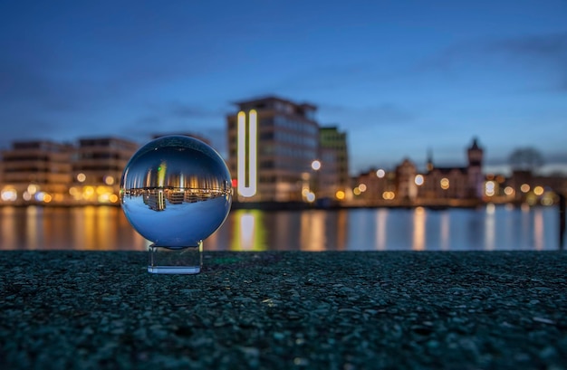 Boule de cristal sur la ville de Dortmund