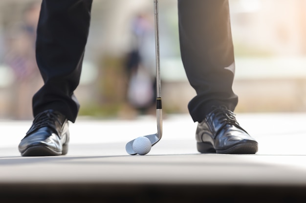 Boule de golf d&#39;affaires CloseUp