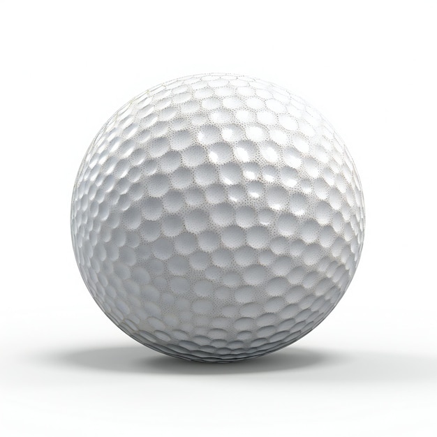 Boule de golf isolée sur fond blanc haute résolution