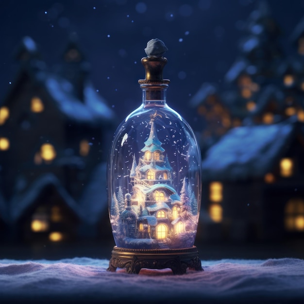 La boule de neige magique de Noël