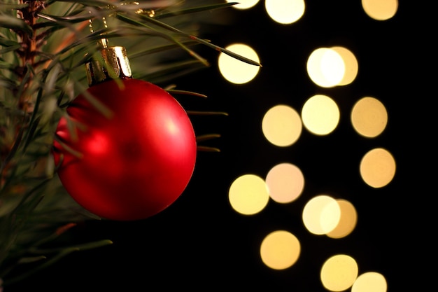 Boule de Noël Nouvel An et décoration de Noël avec une belle surface