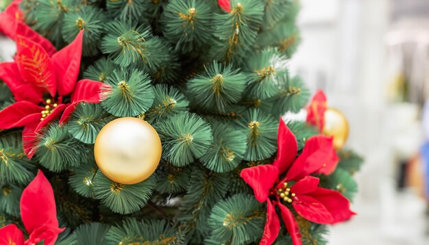 Une boule de Noël pour le sapin de Noël Gros plan sur la décoration de Noël Nouvel An et Chris