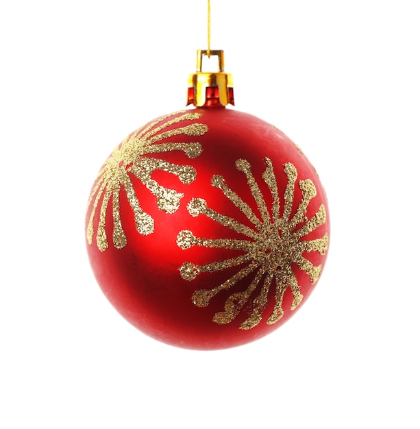 Boule de Noël rouge