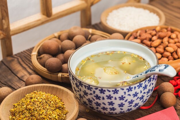 Boule de riz sucrée traditionnelle chinoise