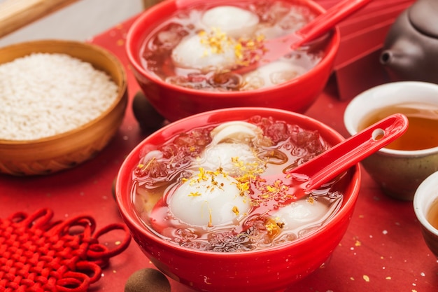 Boule de riz sucrée traditionnelle chinoise