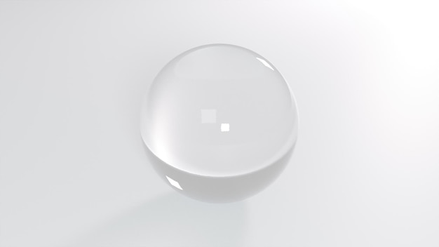 Boule de verre abstraite