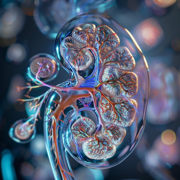 Photo une boule de verre avec un arbre dedans