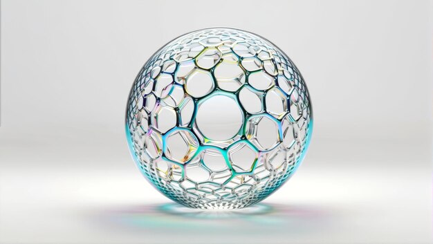 Boule de verre sur la table