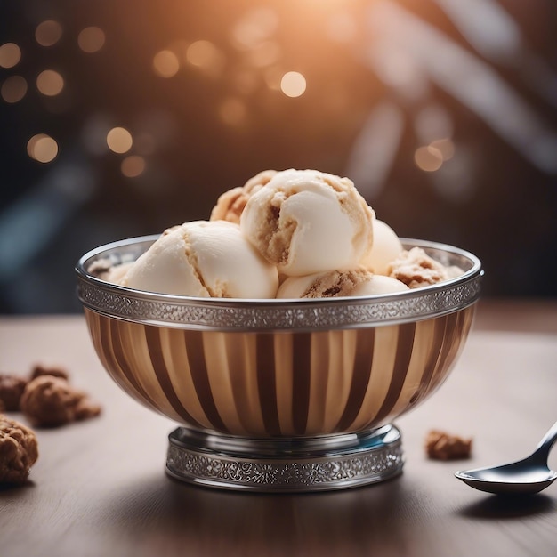 Boules de glace dans un bol