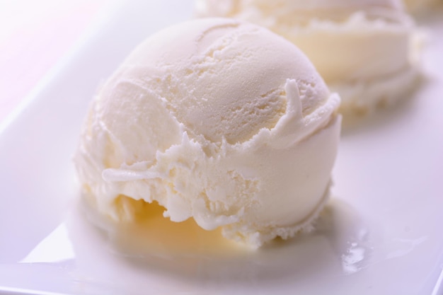 boules de glace macro shot