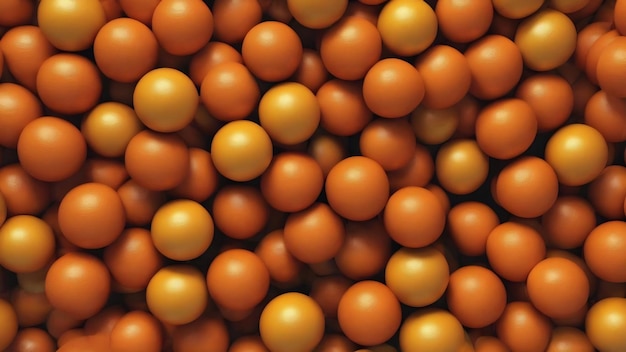 Des boules jaunes orange à motif abstrait