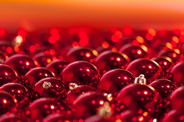 Boules de noel rouges