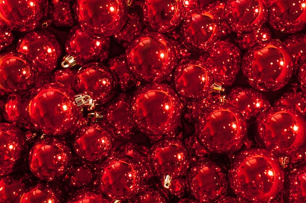 Boules de Noël rouges