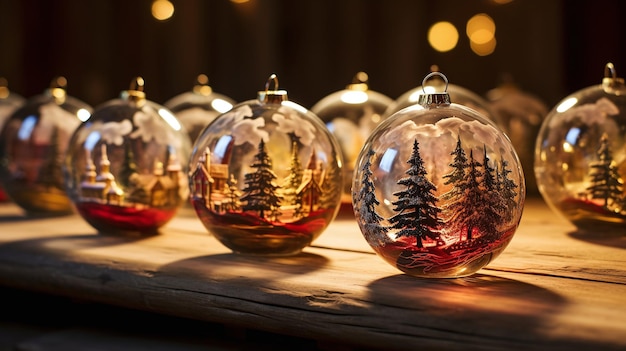 Boules de Noël en verre