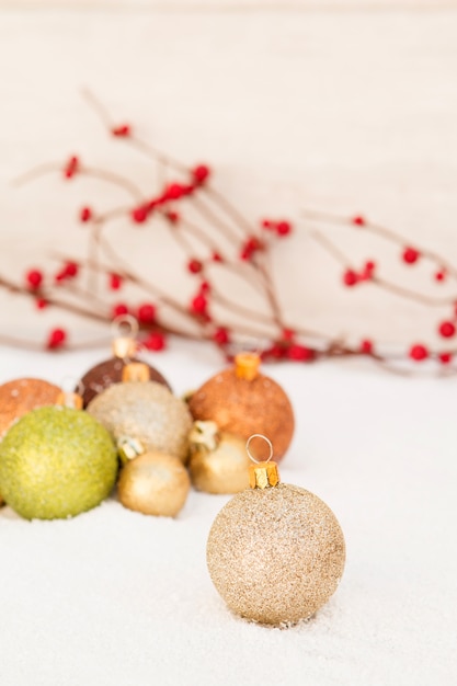 Boules pour la décoration des arbres de Noël