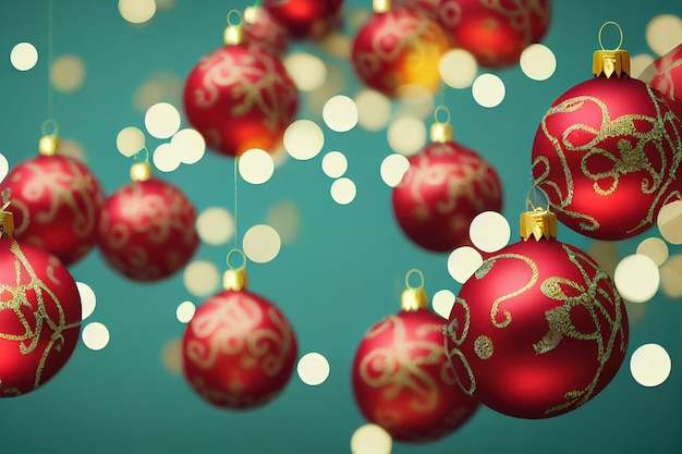 Boules de verre de fond de Noël en vrac