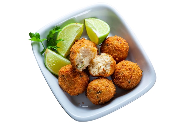 Boulette de morue beignets de morue salée bunuelos de bacalao snack brésilien bolinho de bacalhau